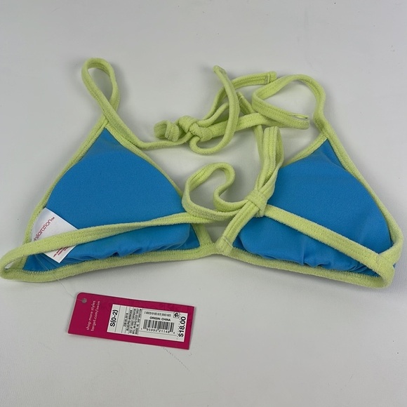 Xhilaration Blue and Green Bikini Top - Picture 6 of 8